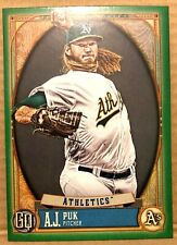 A.J. Puk(Oakland Athletics)2021 Topps Gypsy Queen-Green Parallel picture