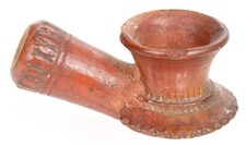 Antique 19th C. Ottoman Turkish Tophane Ware Smoking Pipe Islamic Art Turkey Old picture