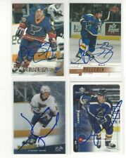1998-99 Upper Deck MVP #183 Jim Campbell Signed Hockey Card St Louis Blues picture