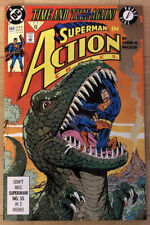 Action Comics Superman #664 Dinosaurs Chronos; Ads: Nolan Ryan Don Mattingly NES picture