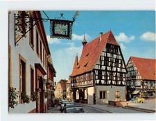 Postcard Herz des Odenwaldes Rathaus Michelstadt Germany picture