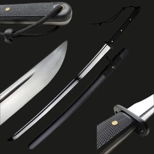 Musashi Silver Hand Forged Modern Tactical Japanese Samurai Katana Sword picture