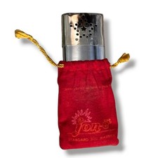 Vintage Jon-e Hand Warmer Chrome Star Lid Red Pouch Made in Hong Kong Untested picture
