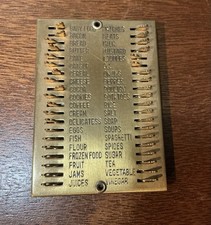 Giftcraft Vintage Brass Metal Grocery Shopping List Reminder picture