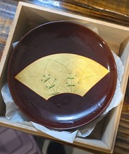 Vintage Japanese Urushi Lacquerware Plates picture