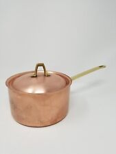 VTG 1801 Paul Revere Copper Clad 2 qt Saucepan Pot With Lid - Revere Ware Look picture