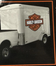 Harley Davidson Motorcycle Mega Decal for Trailers Bike Haulers Bar and Shield picture