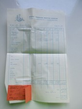 Hotel Pension Neptun Zurich Switzerland 1960 vintage hotel RECEIPT w/ letterhead picture