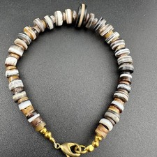 Beautiful Antique Ancient Old Soleimani Agate Beads Bracelet Rare picture