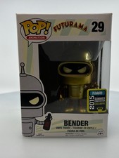 Funko POP Animation Futurama Bender Gold #29 Hot Topic Exclusive NOT MINT picture