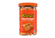 REESE'S Peanut Butter Filled Pretzels Plastic Jar, 18 oz picture