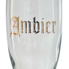Rare Vintage 80's Ambier Bubbled 7 1/2 in. Beer Glass picture
