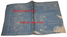 1911 Vtg D&RG Denver & Rio Grande Railroad Blueprint Link Motion Radius Bar picture