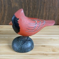 Vintage 1999 Starr Decoys Gary Star Cardinal Carved Basswood Figure picture