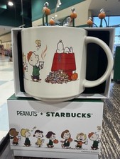 Starbucks x Peanuts Snoopy Pumpkin Mug 14oz Ceramic Cup 2026 Fall Halloween picture