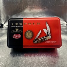Case XX Leupold Century LE Stockman Knife Tin+Coin 1907-2007 picture