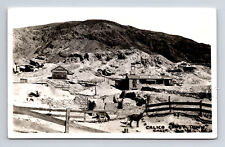 c1954 RPPC Calico Ghost Town Mining Mules Calico California CA Postcard picture
