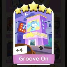 Monopoly Go Groove On 5 Stars Stickers Set 18 Disco Time ⚡Fast ⚡ picture