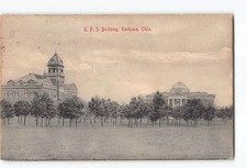 Tonkawa Oklahoma OK Postcard 1909 U. P. S. Building picture