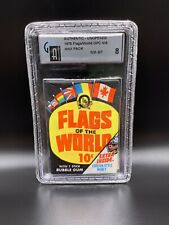 1970 O-Pee-Chee Flags of the World Unopened Wax Pack GAI 8 (Near Mint-Mint) picture