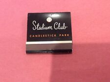 Vintage 1962 S.F. Giants Stadium Club Candlestick Park Schedule Full Matchbook. picture