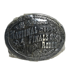 Hesston National Finals Rodeo Belt Buckle 1995 Commemorative Series New picture