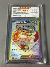 Prismatic Evolutions Eevee ex #174 Black Star Promo ACE Grading 10 GEM MINT picture