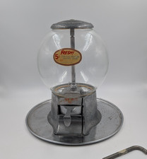 Vintage 1940s Abbey MFG Bar Countertop Candy Nut Vending Machine Cash Tray Style picture