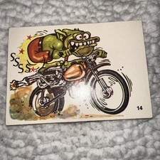 SILLY CYCLES sticker card #14 Donruss 1972 Odd Rods related picture