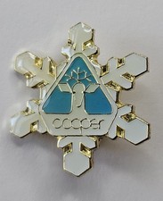 Vintage Ski Cooper Mountain Souvenir Pin Leadville Colorado Resort Skiing Area picture