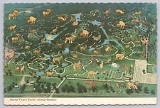 Buena Vista Missouri, Exotic Animal Paradise, Aerial Map, Vintage Postcard picture