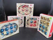 EHI Great Lot - 5 Boxes of Vintage Shiny Brite Christmas Ornaments Made in USA picture