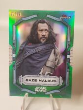 2022 TOPPS FINEST GREEN #11 BAZE MALBUS /99 picture