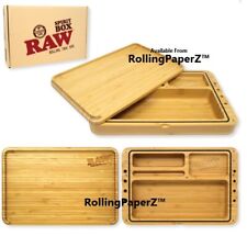 NEW RAW™ Rolling Papers SPIRIT BOX Rolling Tray/Magnetic Rubber sealed Storage  picture