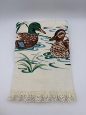 Vintage 1970s Fieldcrest Mallard Duck Bath Towel picture