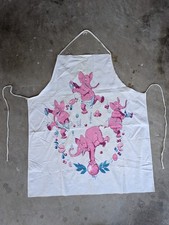 Vintage 1930s Tony Sarg Sweet Adeline Pink Elephant Cocktail Bar Apron Novelty picture