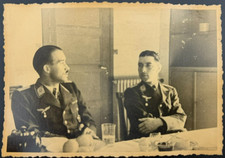 Vintage 1940s German Military Officers Photo - Original Historical Militaria picture