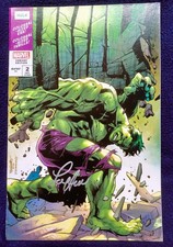 MARVEL 2 HULK Segovia/Steranko **Signed by Lou Ferrigno 2021 COA Trade Dress NM picture