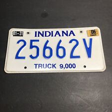 Indiana  2006 License Plate Truck 9,000 - 25662V picture