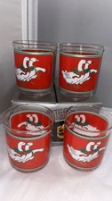 8 VTG Culver Encounters Acrylic Holly Goose Glasses 14 Oz picture