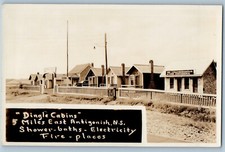 Antigonish Nova Scotia Canada Postcard Dingle Cabins c1950's RPPC Photo picture