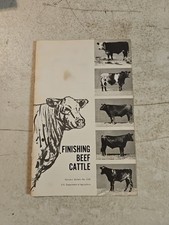 Vintage 1969 USDA Farmers Bulletin 2196 Finishing Beef Cattle Booklet picture
