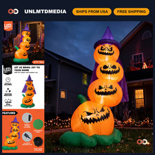 6 FT Halloween Inflatable Pumpkins for Outdoor Decor, Yard Decoration, Festive D picture