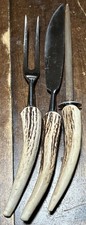 3 PC Set VTG ANTON WINGEN ROSTFREI SOLINGEN OHELLO STAG HANDLES GERMANY picture