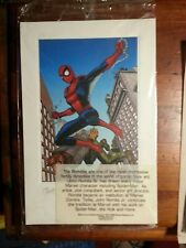 Amazing Spider-Man Signed Lithograph and film cell 2002 Movie Rare picture