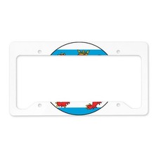CafePress Luxembourg Roundel License Plate Holder License Frame (661074120) picture