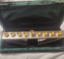 Rare Modernist Silverplated Hannukah Menorah Lamp by Steve Klein picture