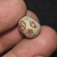 Extremely Rare Ancient Roman Mosaic Gabri Glass Bead in good Condition picture