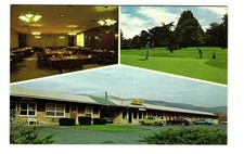 Potomac Motel dining room and golf course KEYSER WV vintage postcard unposted picture
