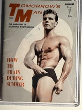 TOMORROWS MAN AUG 1960 PHYSIQUE PHOTOGRAPHY & ART MAGAZINE GAY Interest RARE picture